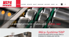 Desktop Screenshot of meca-systeme.com