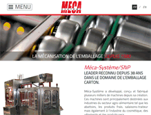 Tablet Screenshot of meca-systeme.com